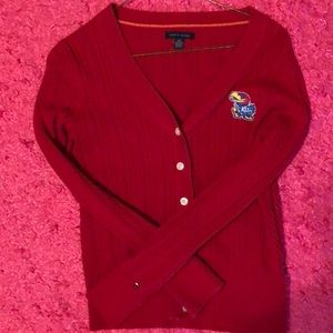 red Tommy Hilfiger sweater